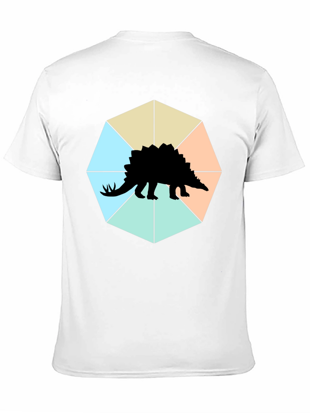 Stegosaurus Tee: Geometric Dino Style!