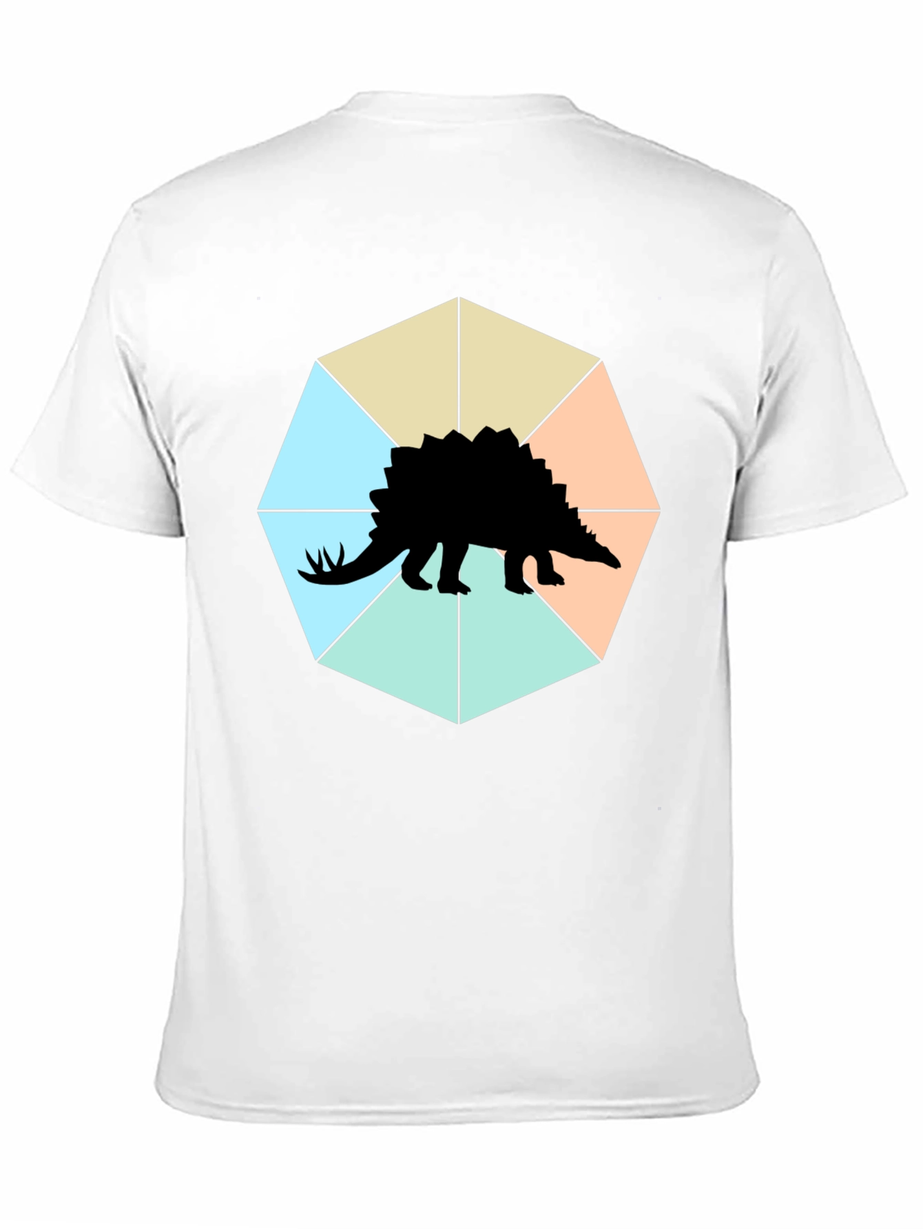 Stegosaurus Tee: Geometric Dino Style!