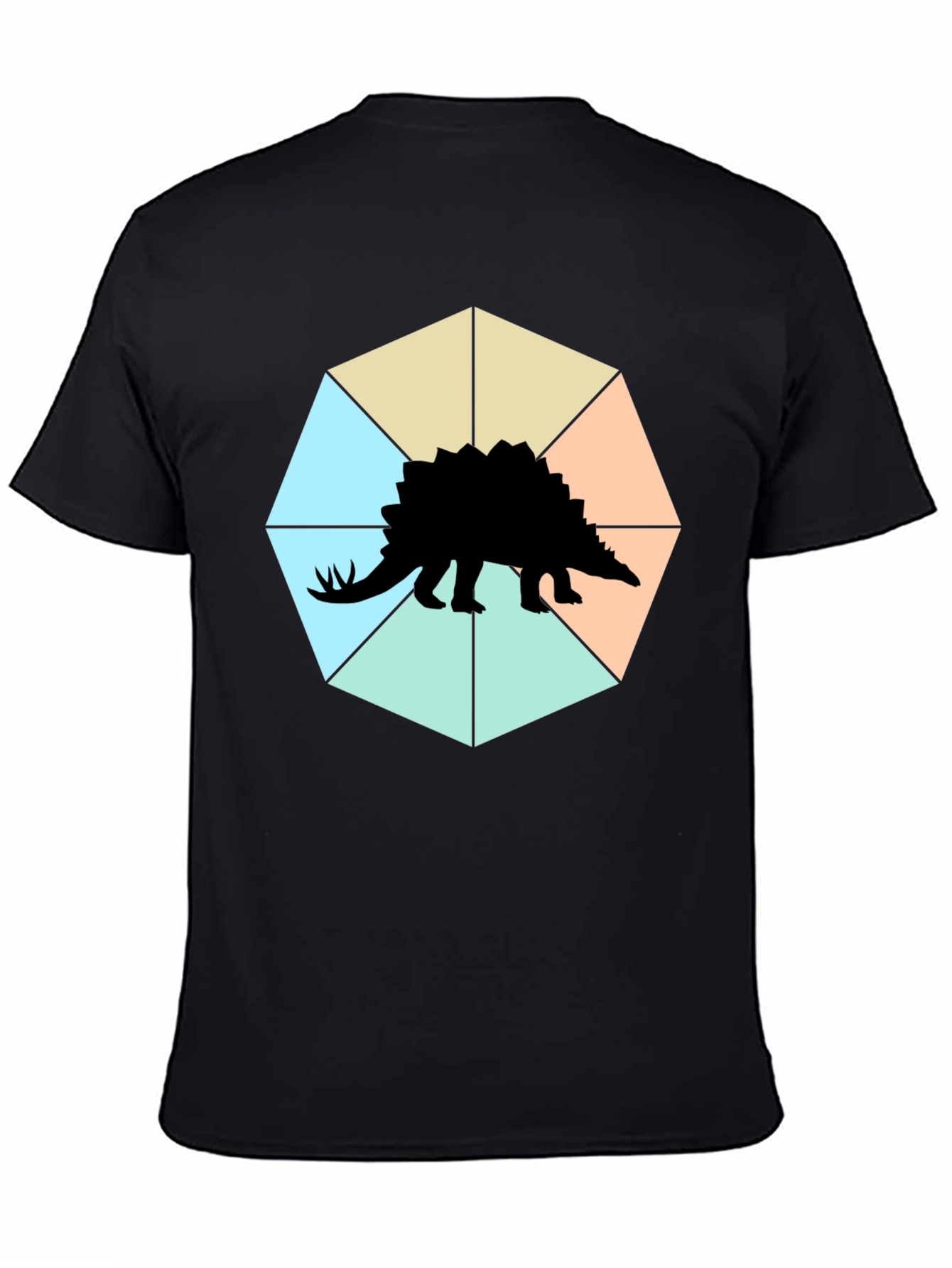 Stegosaurus Tee: Geometric Dino Style!