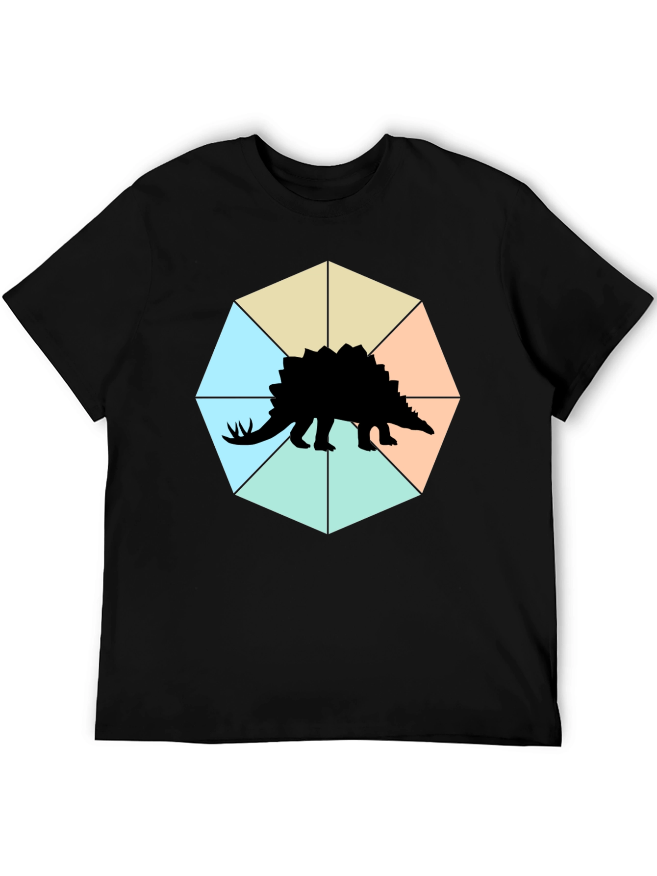 Stegosaurus Tee: Geometric Dino Style!