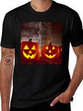 Halloween Pumpkin T-Shirt - Festive Graphic Tee