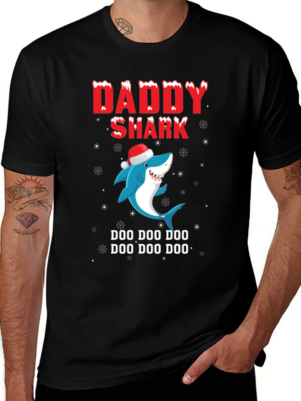 Daddy Shark Holiday T-Shirt - Doo Doo Doo