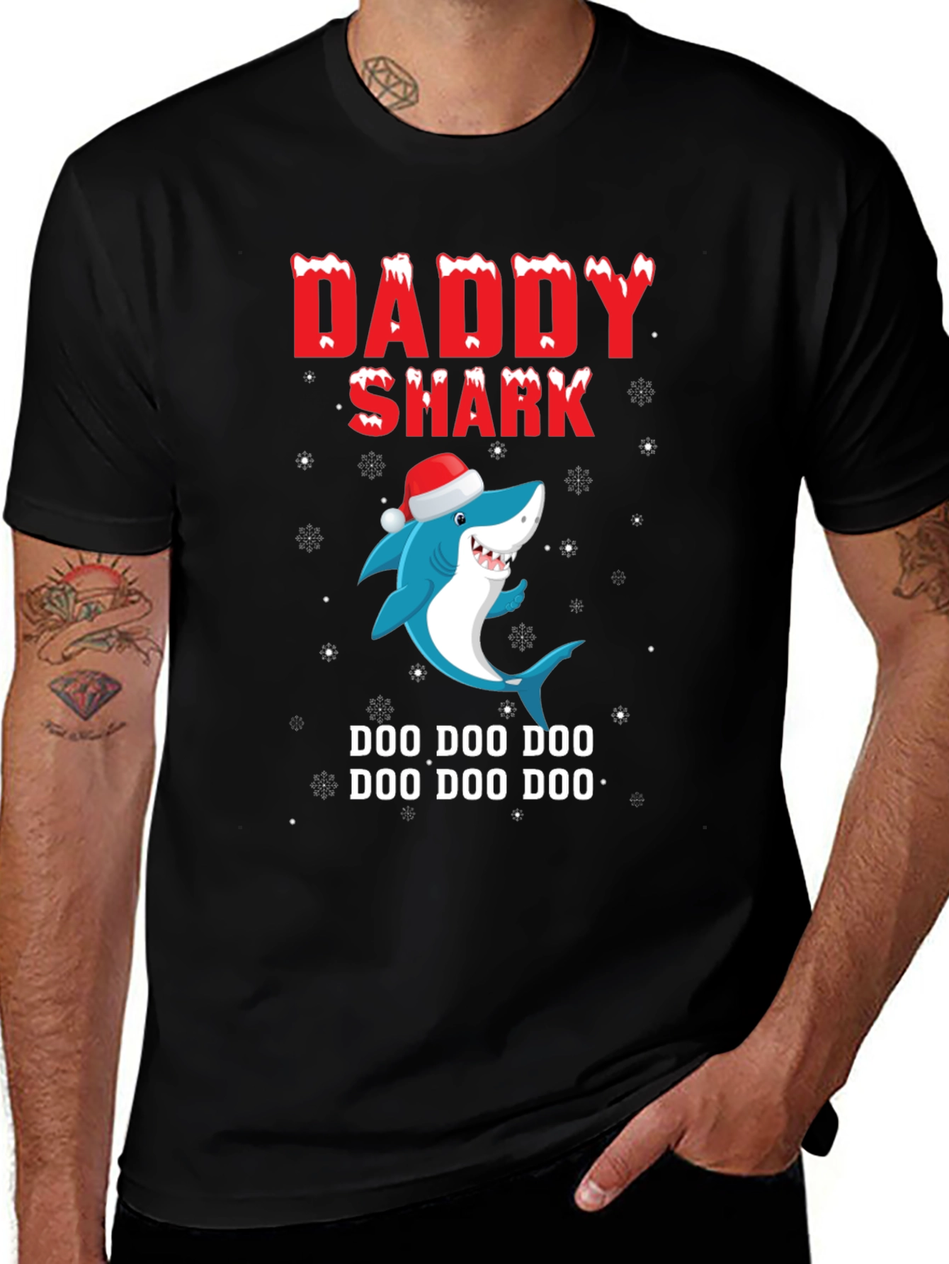 Daddy Shark Holiday T-Shirt - Doo Doo Doo