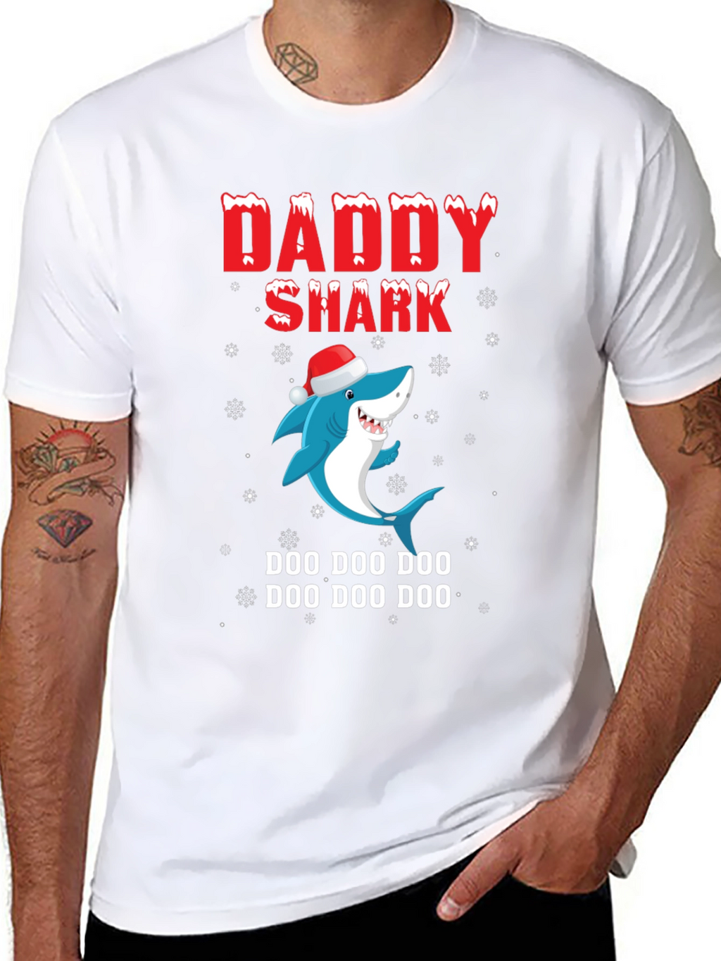 Daddy Shark Holiday T-Shirt - Doo Doo Doo