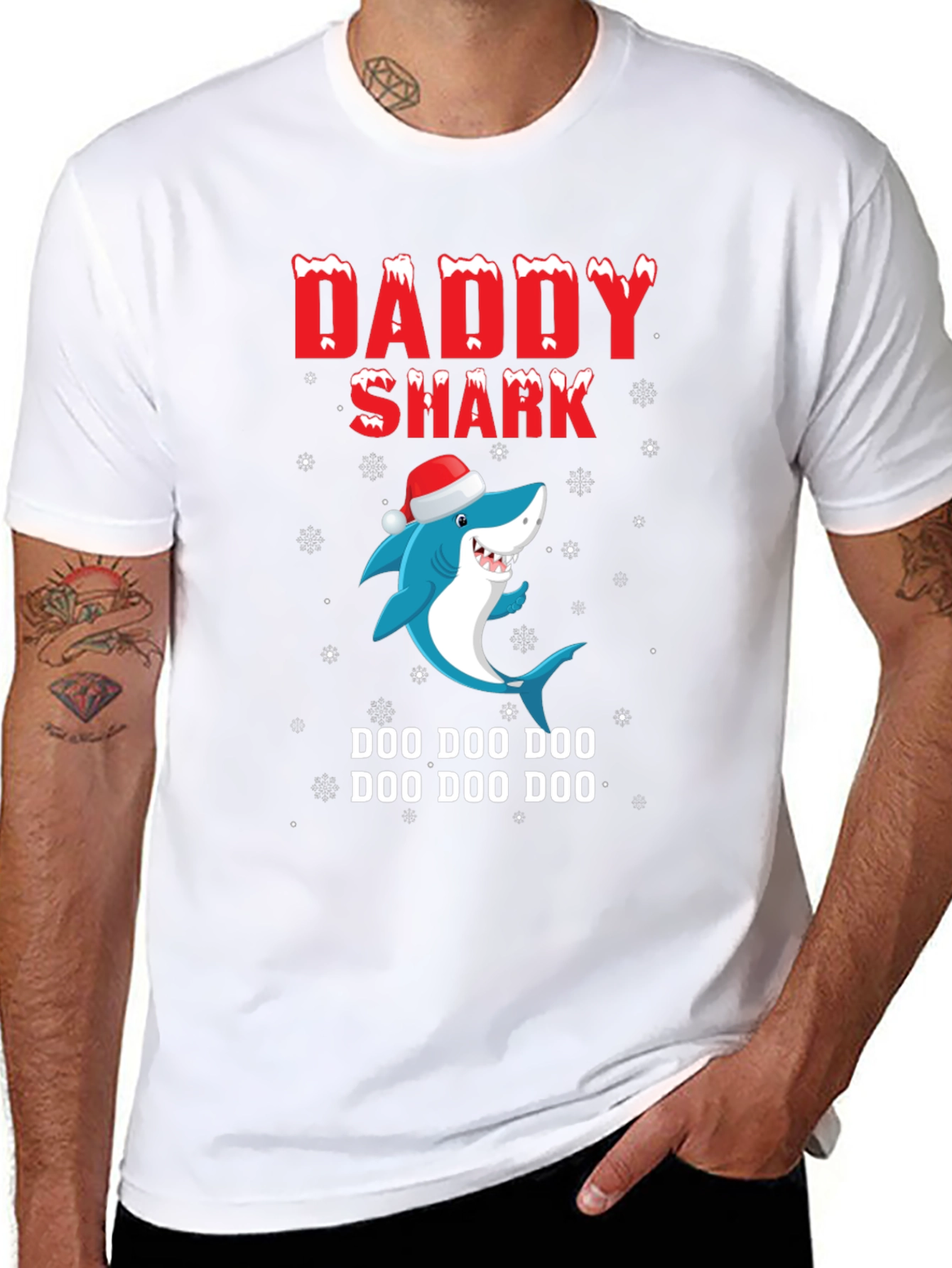 Daddy Shark Holiday T-Shirt - Doo Doo Doo