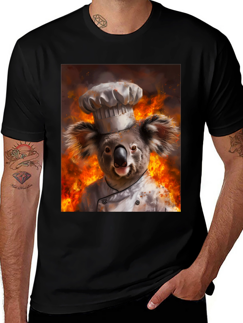 Chef Koala T-Shirt - Fiery Kitchen Design
