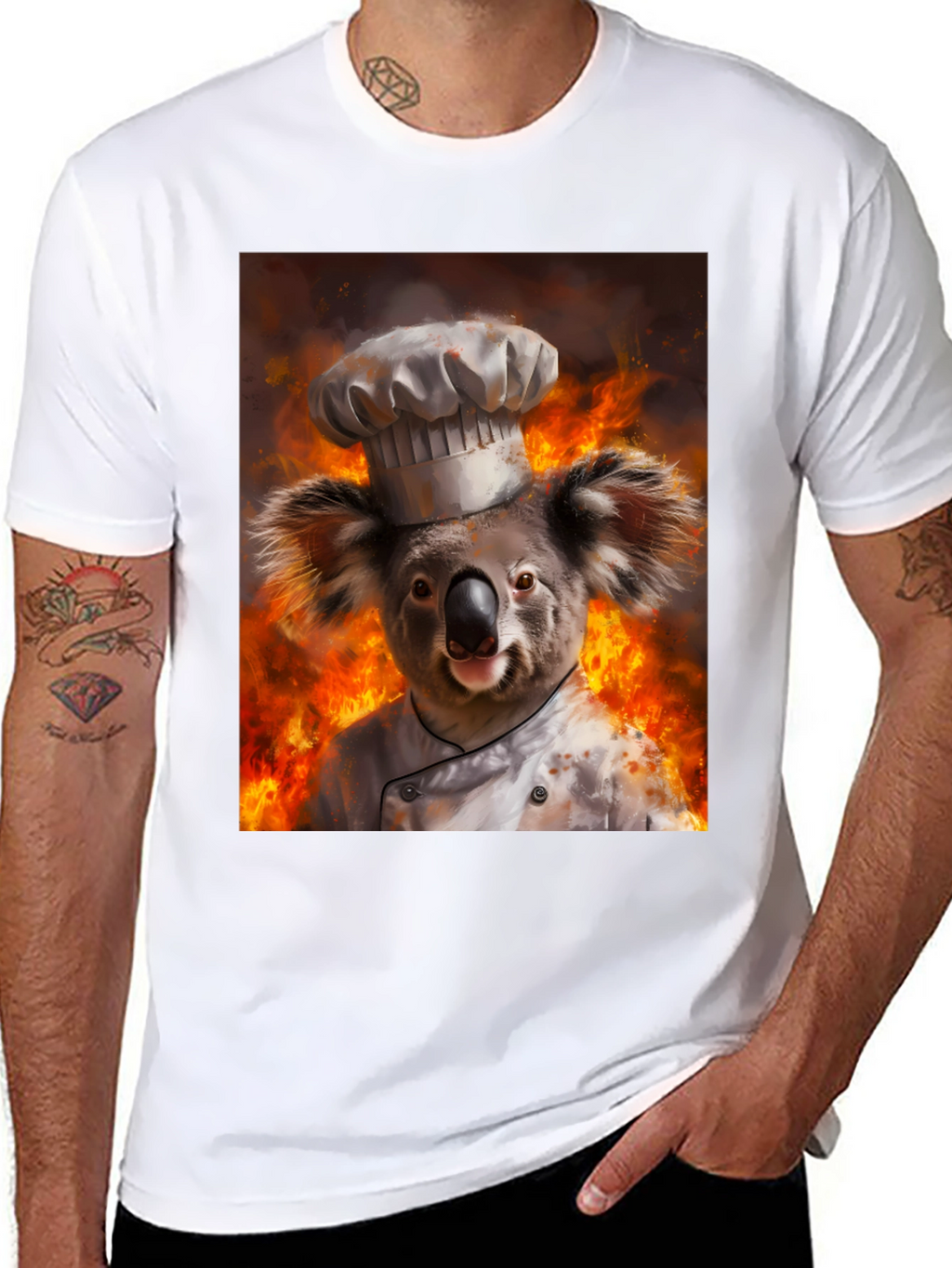 Chef Koala T-Shirt - Fiery Kitchen Design