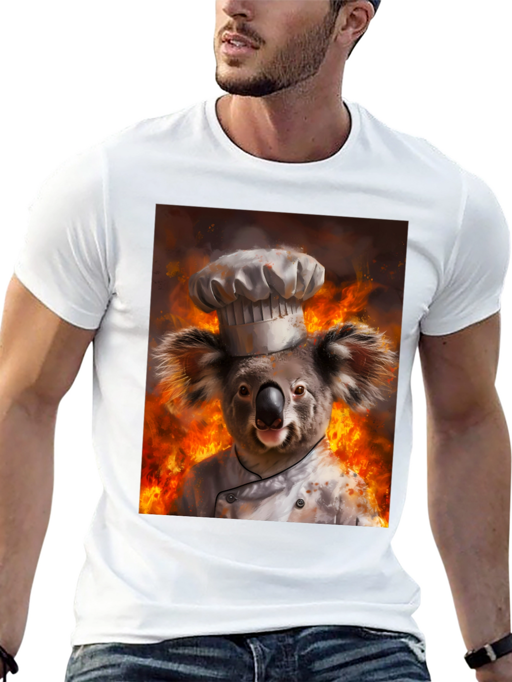 Chef Koala T-Shirt - Fiery Kitchen Design