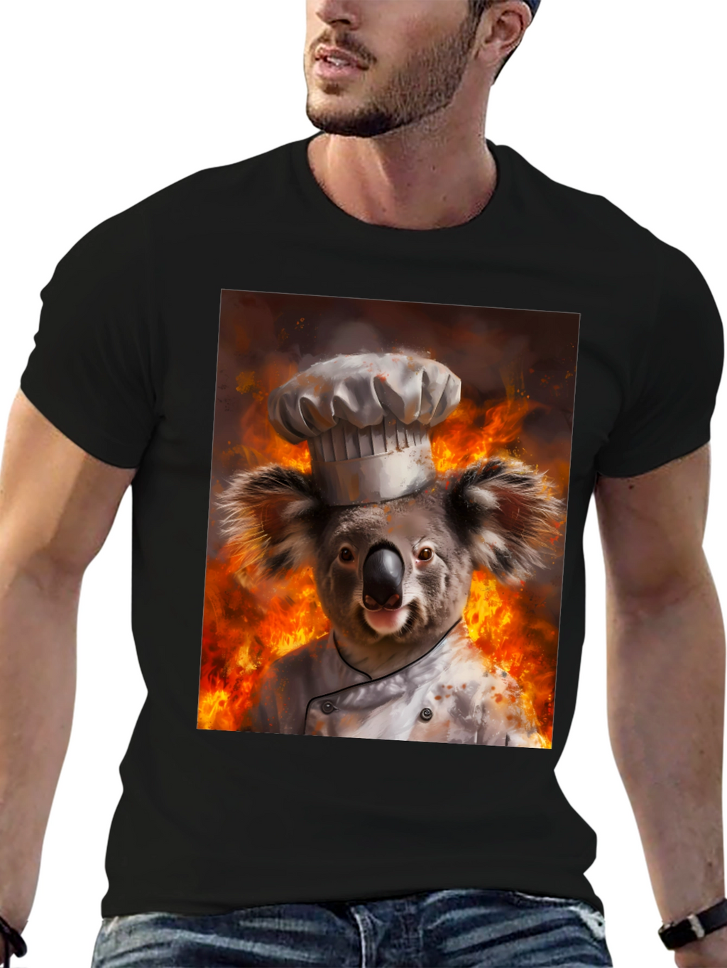 Chef Koala T-Shirt - Fiery Kitchen Design
