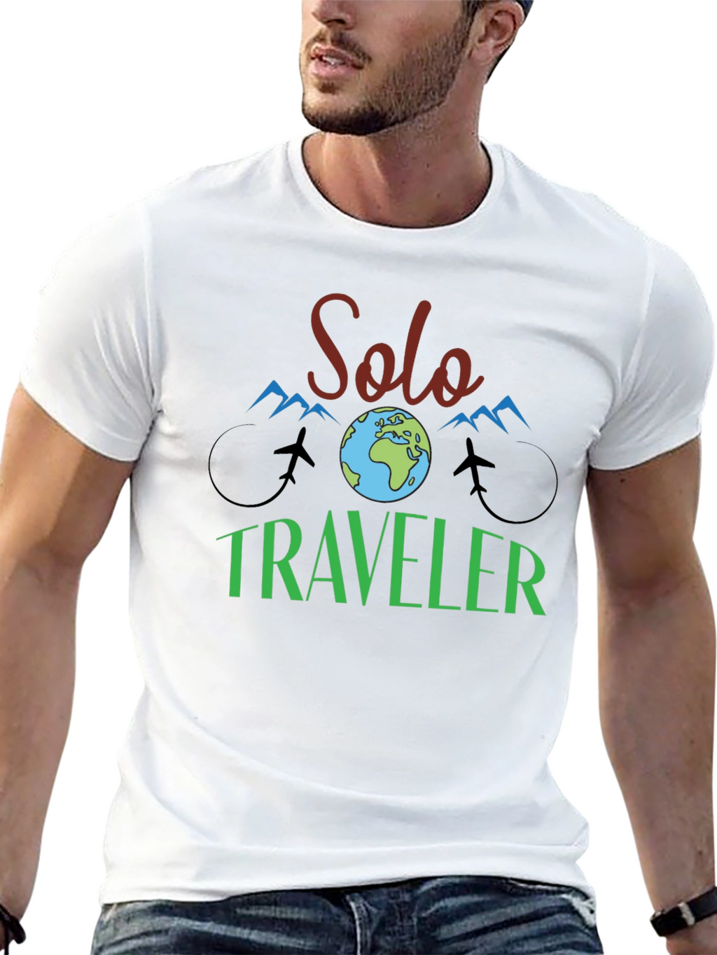 Solo Traveler Graphic Tee - Adventure Ready!