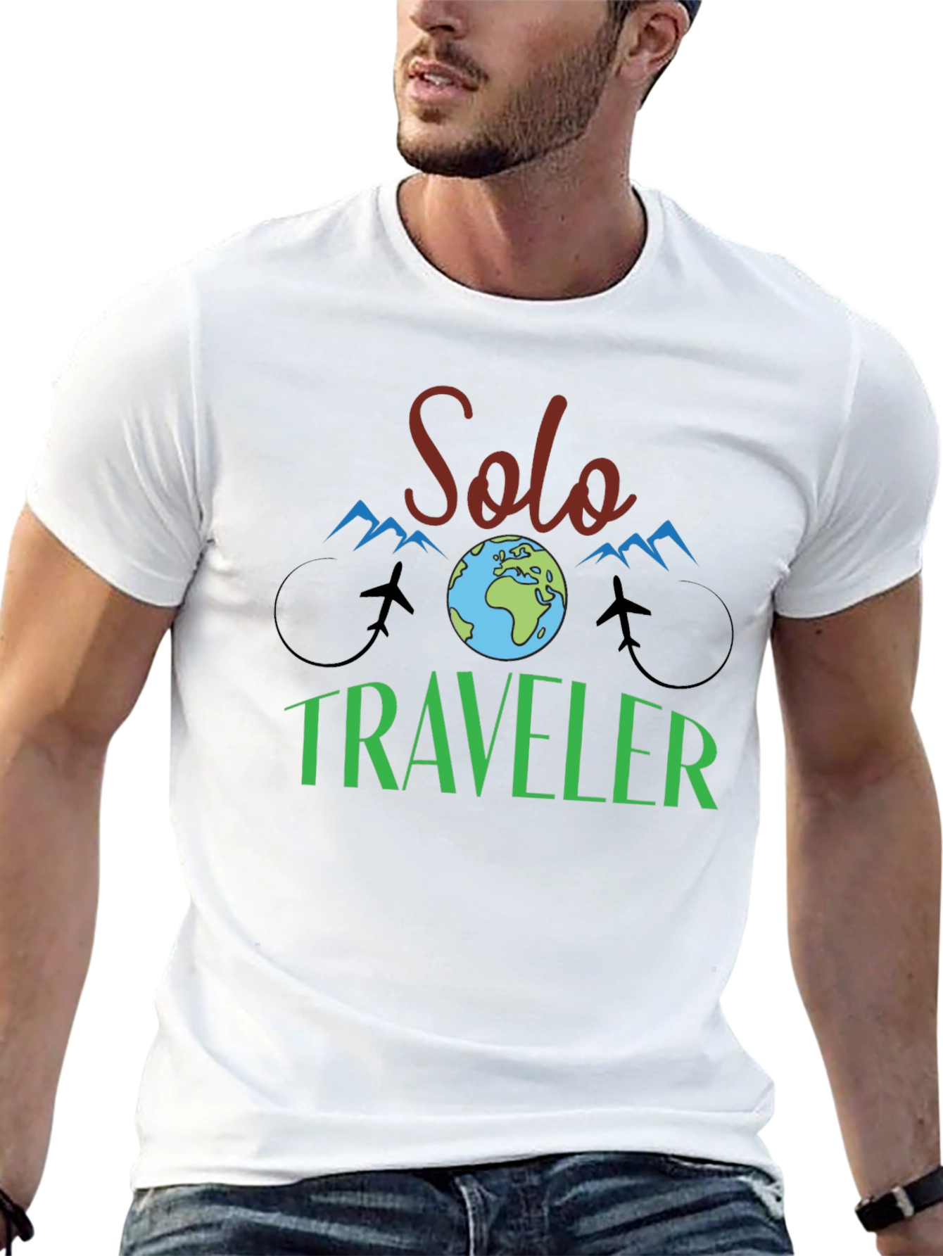 Solo Traveler Graphic Tee - Adventure Ready!