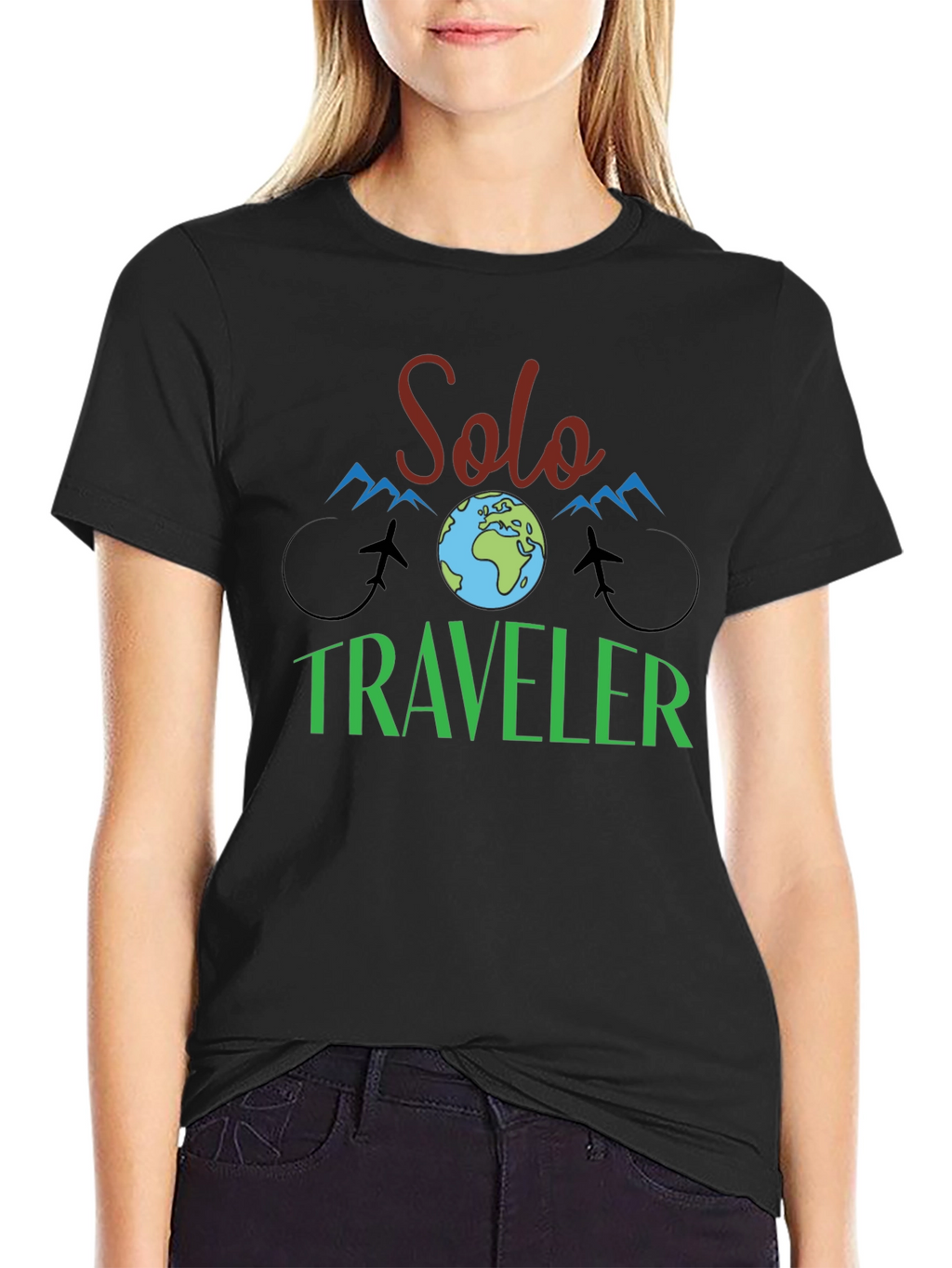 Solo Traveler Graphic Tee - Adventure Ready!