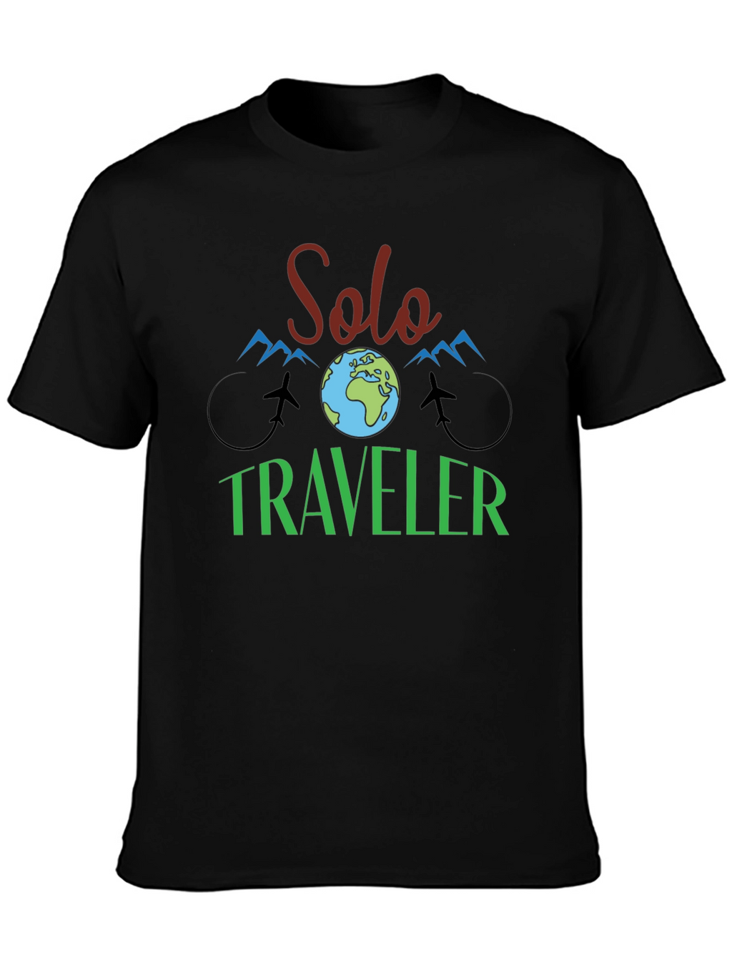 Solo Traveler Graphic Tee - Adventure Ready!