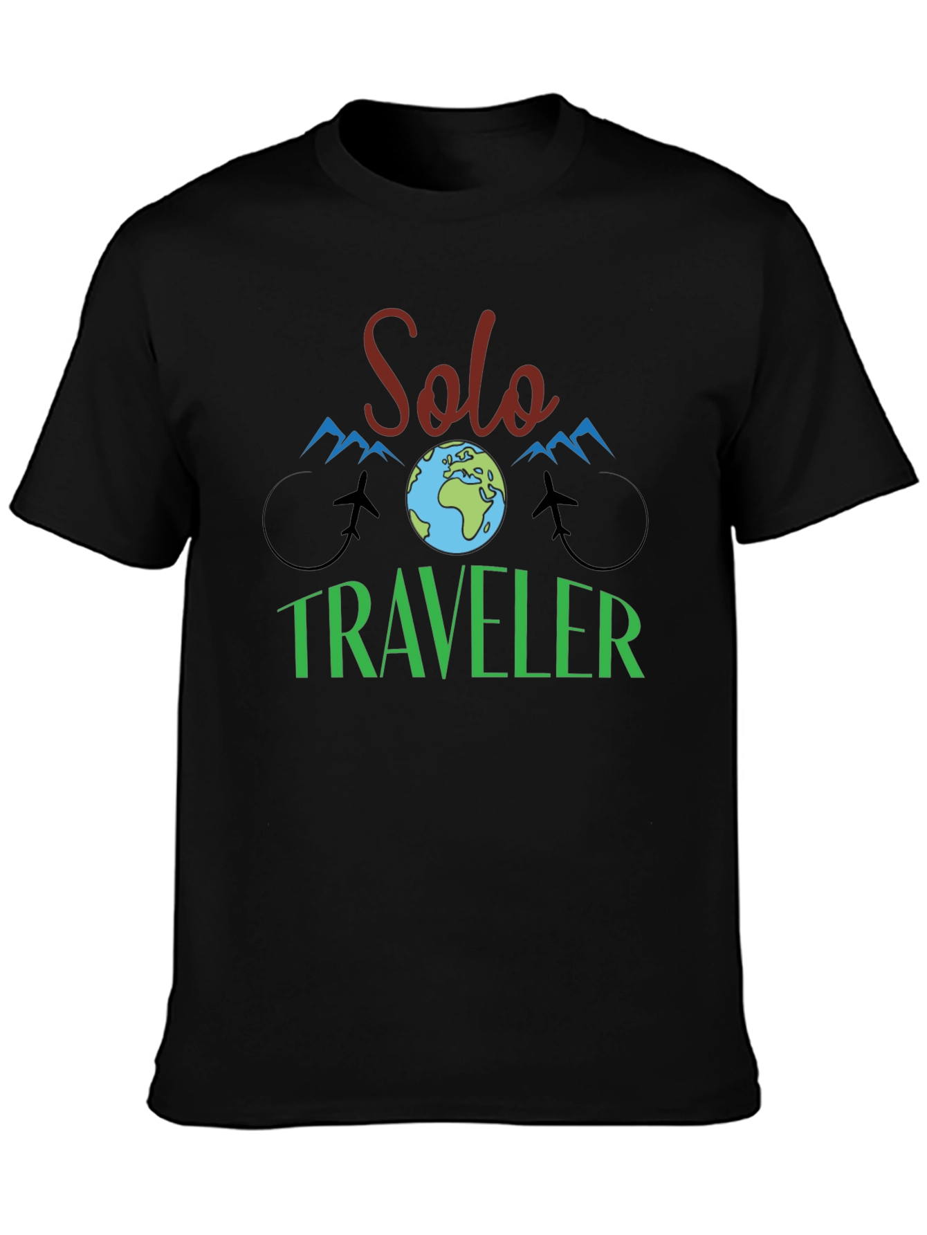 Solo Traveler Graphic Tee - Adventure Ready!
