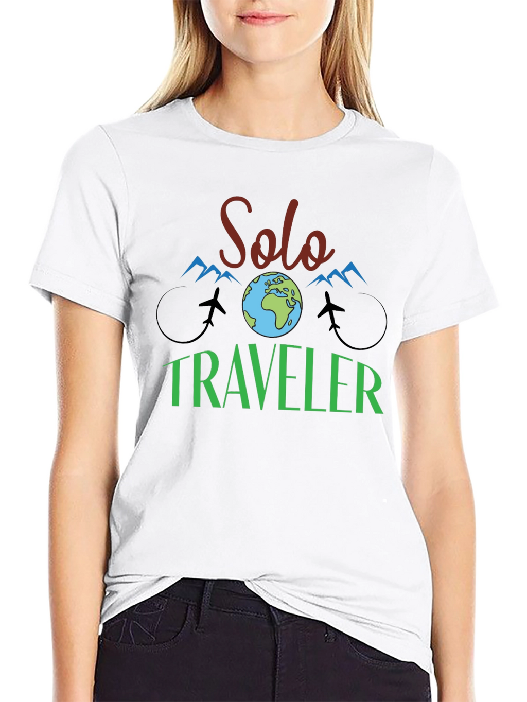 Solo Traveler Graphic Tee - Adventure Ready!