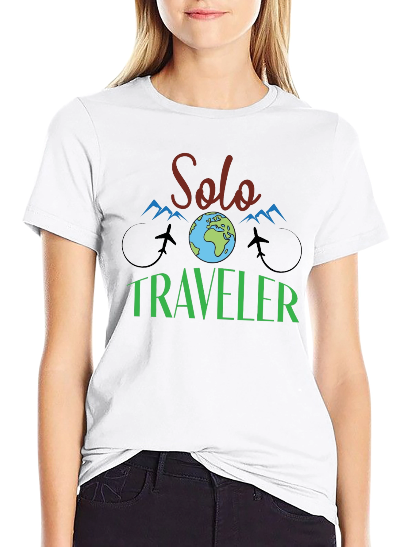Solo Traveler Graphic Tee - Adventure Ready!