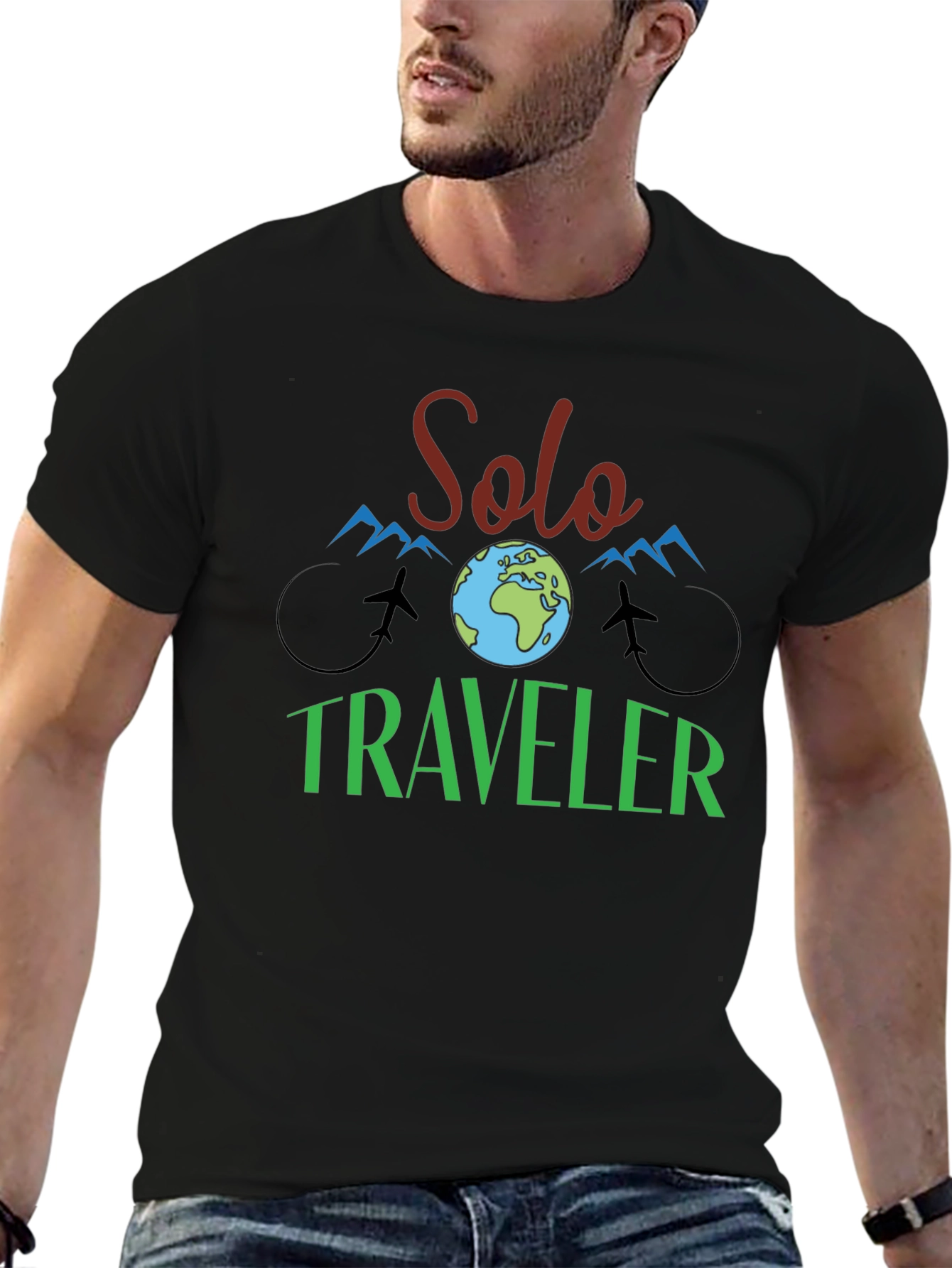 Solo Traveler Graphic Tee - Adventure Ready!