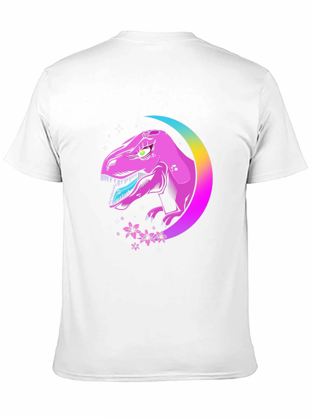 Dino Moon T-Shirt - Black Graphic Tee