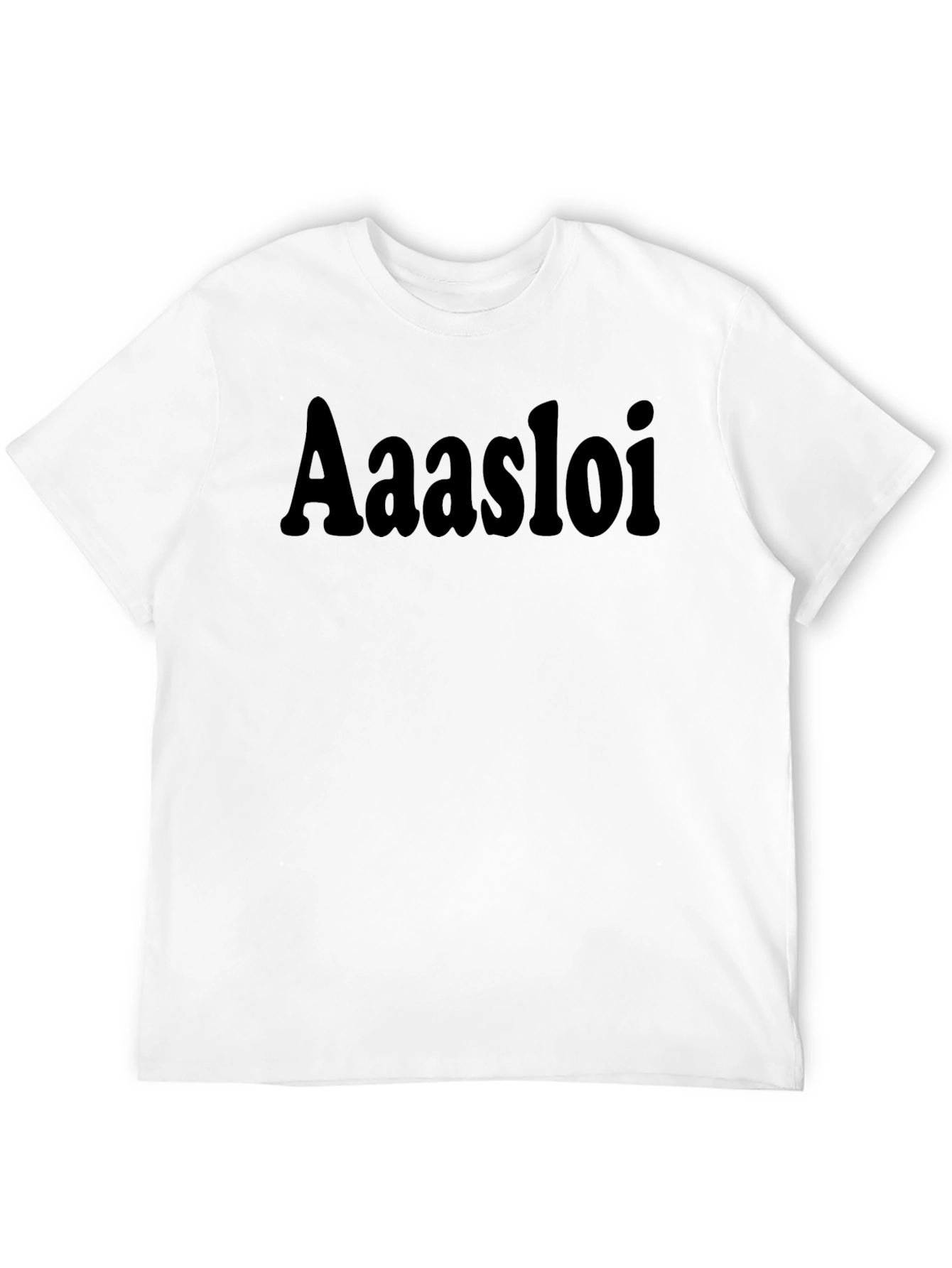 Aasloi Black Graphic T-Shirt - Casual Style