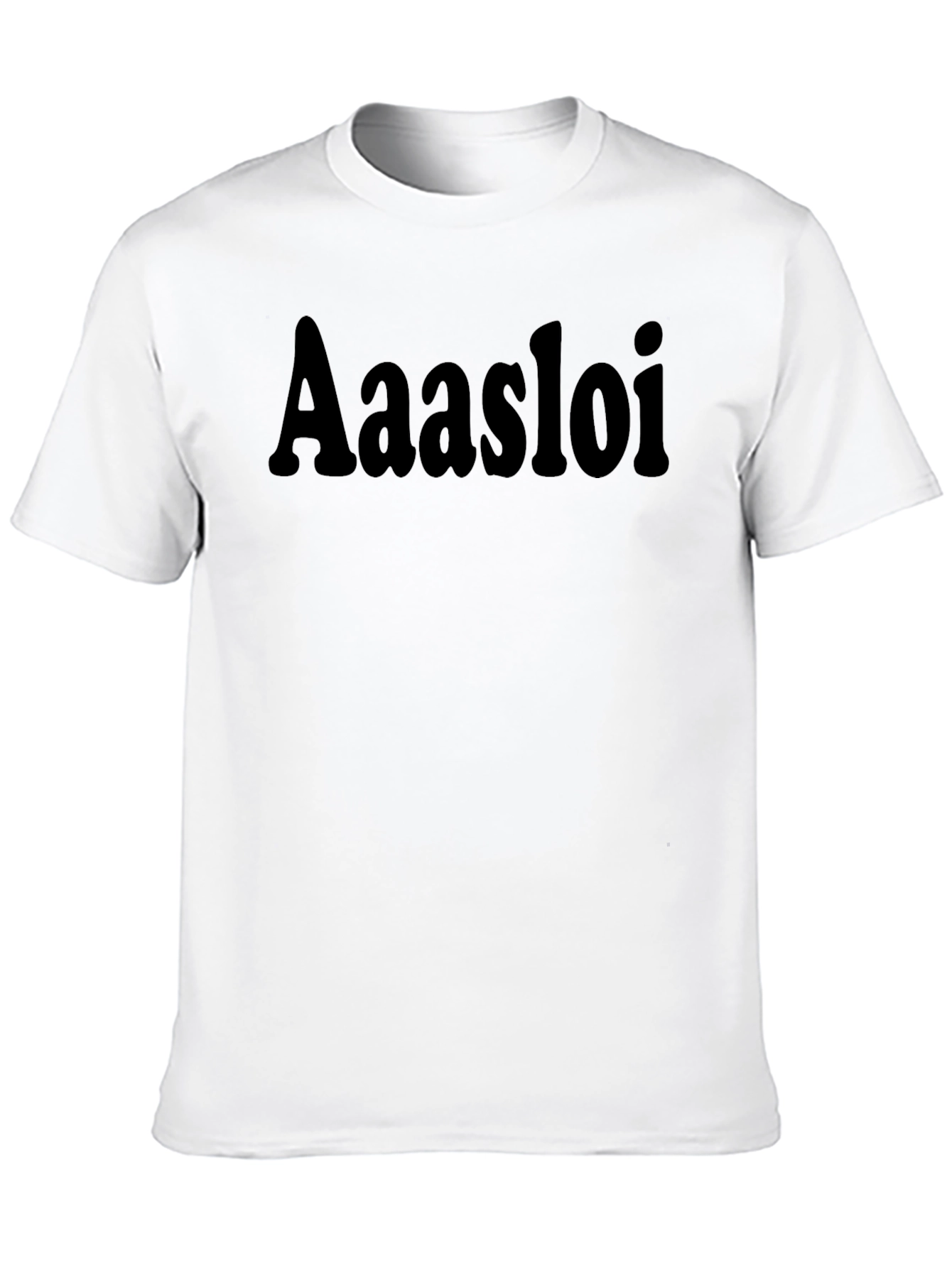 Aasloi Black Graphic T-Shirt - Casual Style