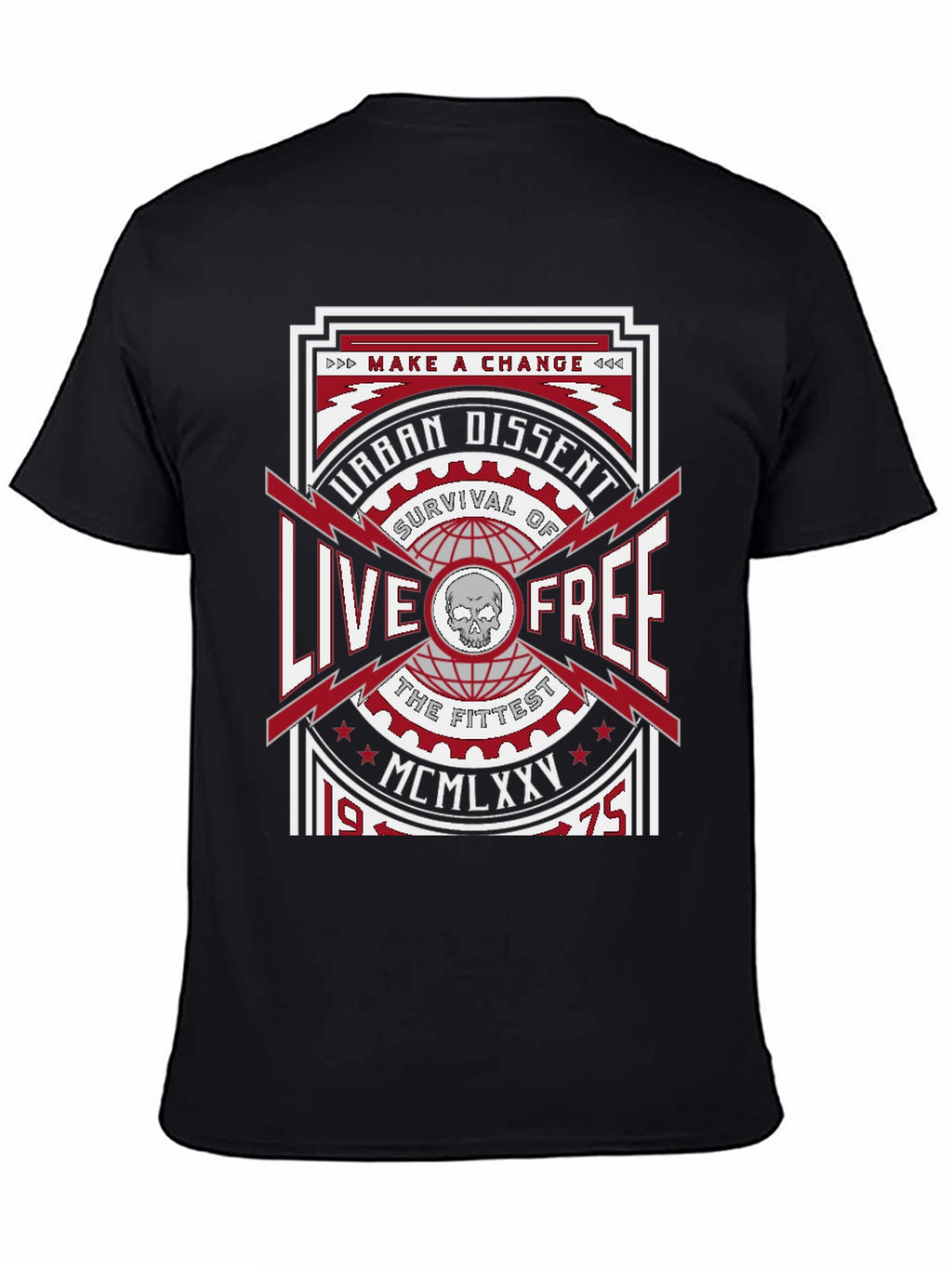 Urban Dissent Live Free Graphic T-Shirt