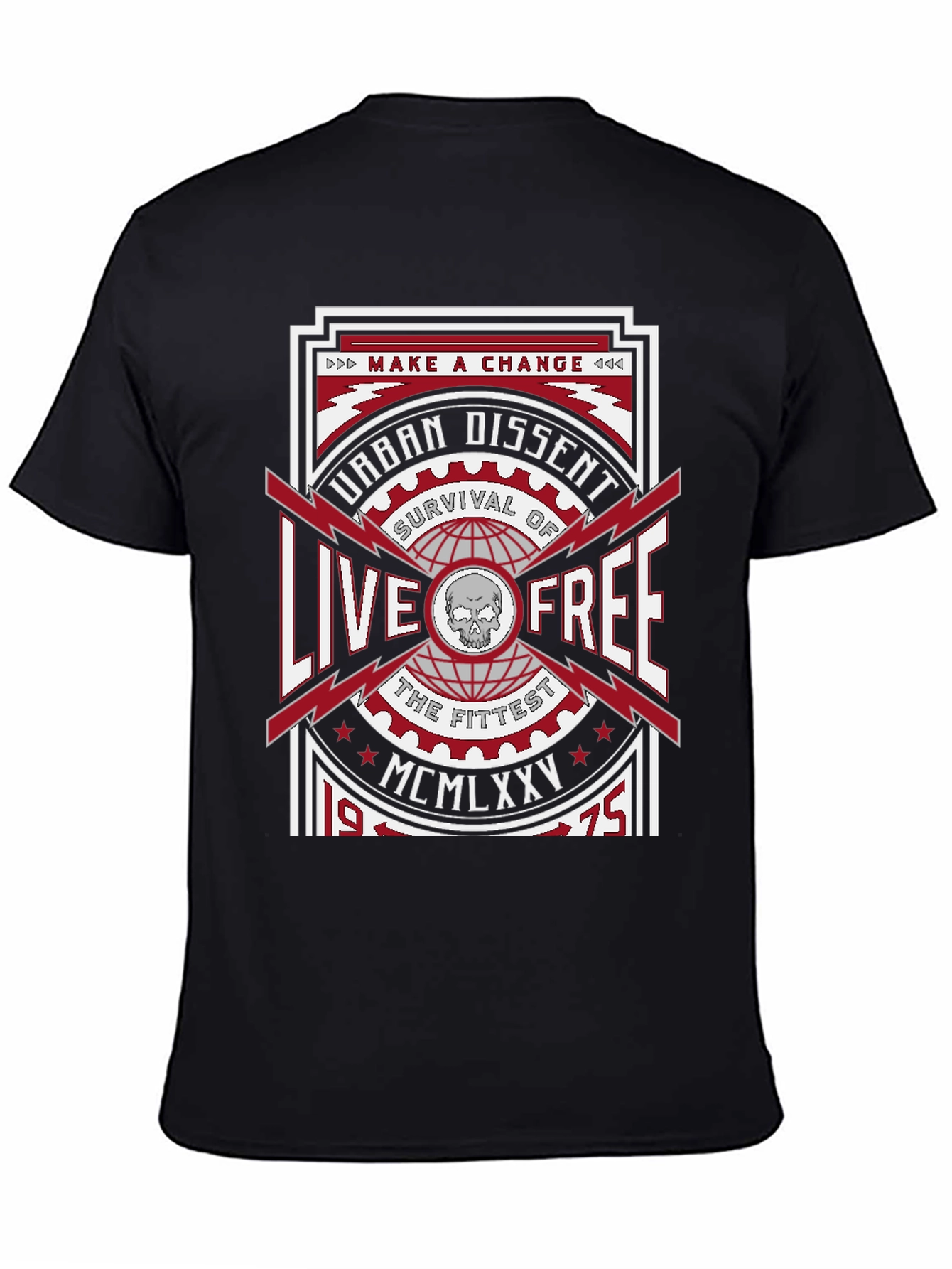 Urban Dissent Live Free Graphic T-Shirt
