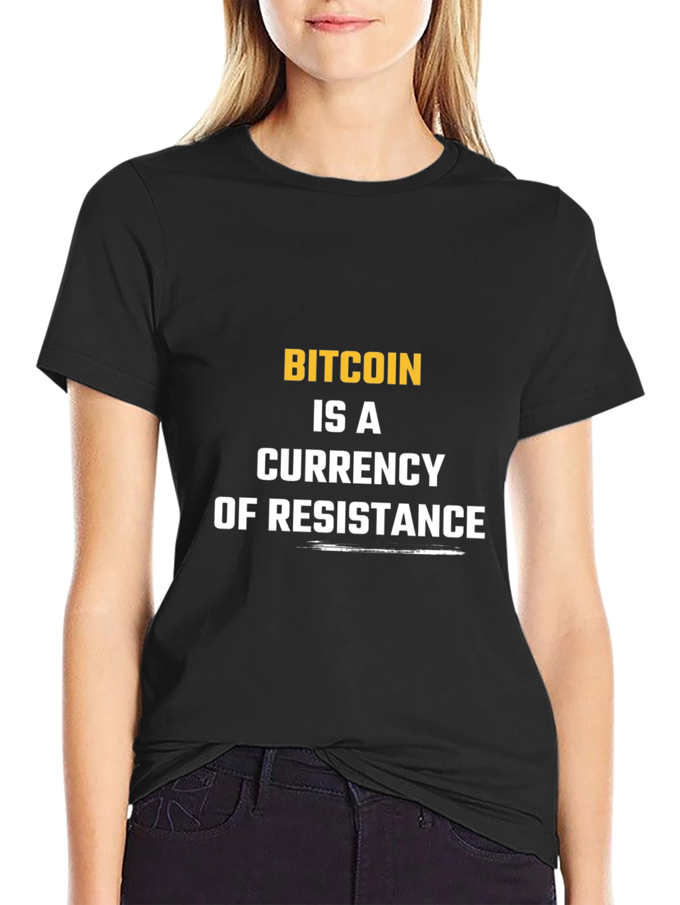 Bitcoin Currency of Resistance Graphic T-Shirt