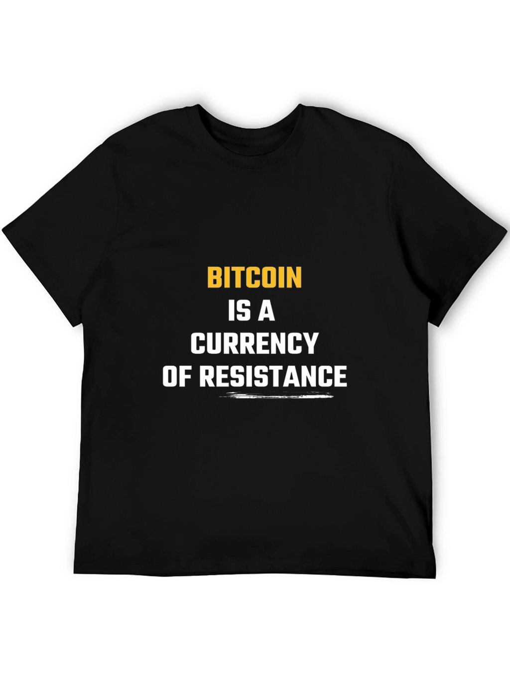 Bitcoin Currency of Resistance Graphic T-Shirt