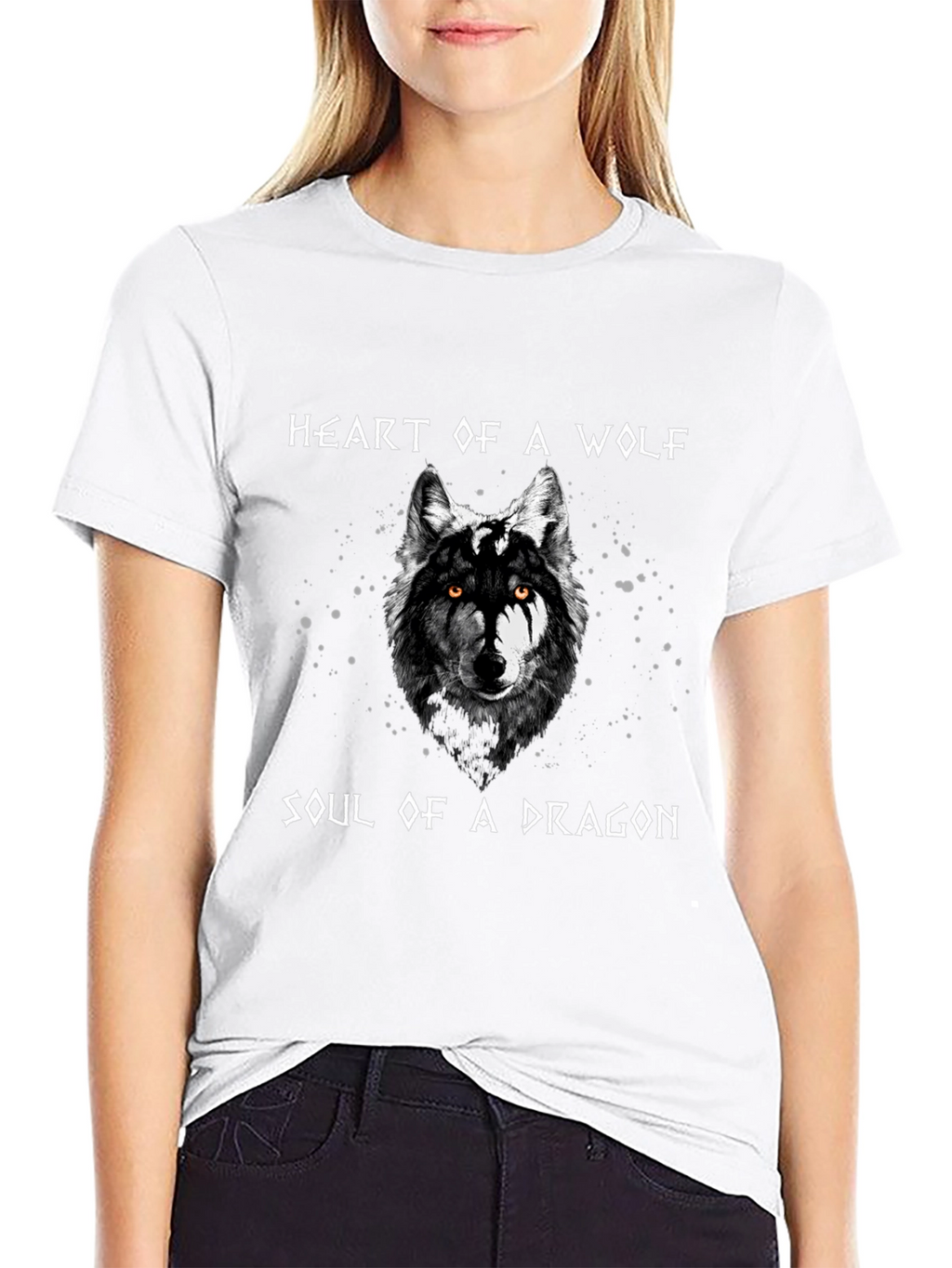 Heart of a Wolf Dragon Soul Graphic Tee