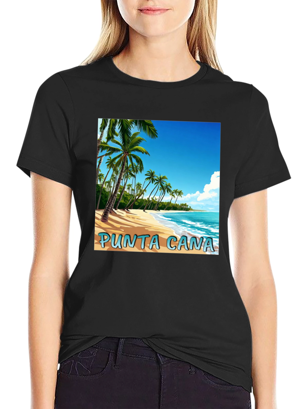 Punta Cana Beach Graphic T-Shirt - Tropical Vacation Tee