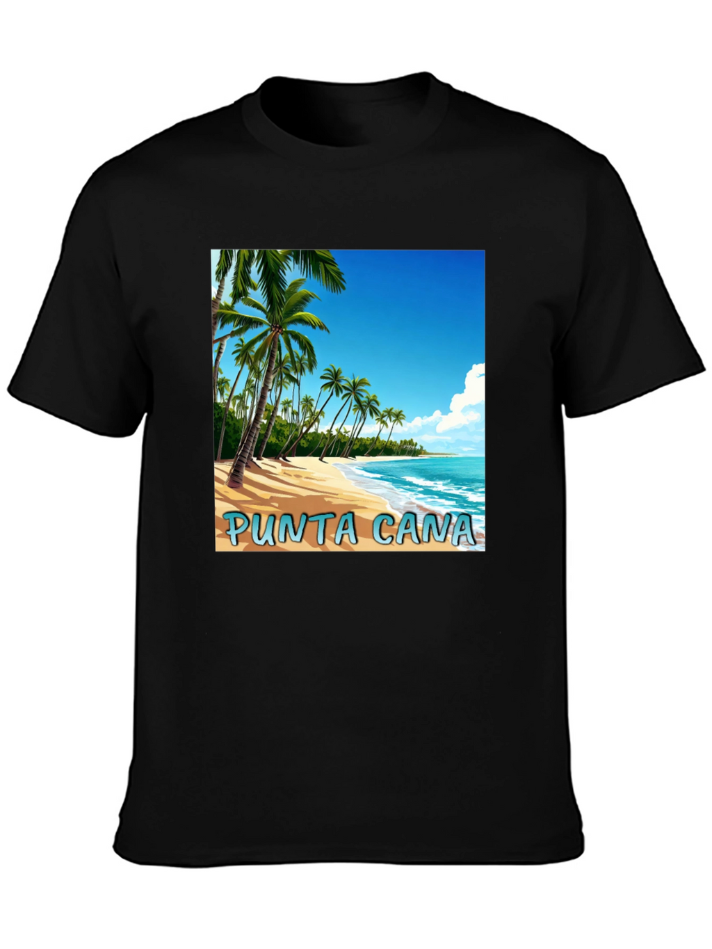 Punta Cana Beach Graphic T-Shirt - Tropical Vacation Tee