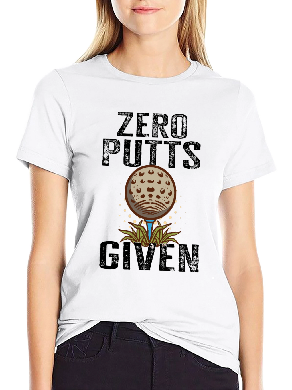 Zero Putts Given Funny Golf T-Shirt