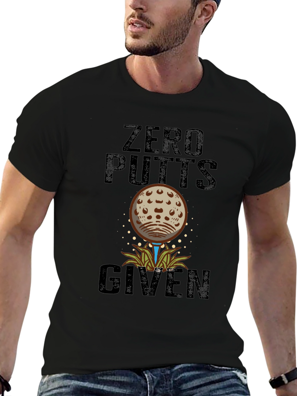 Zero Putts Given Funny Golf T-Shirt