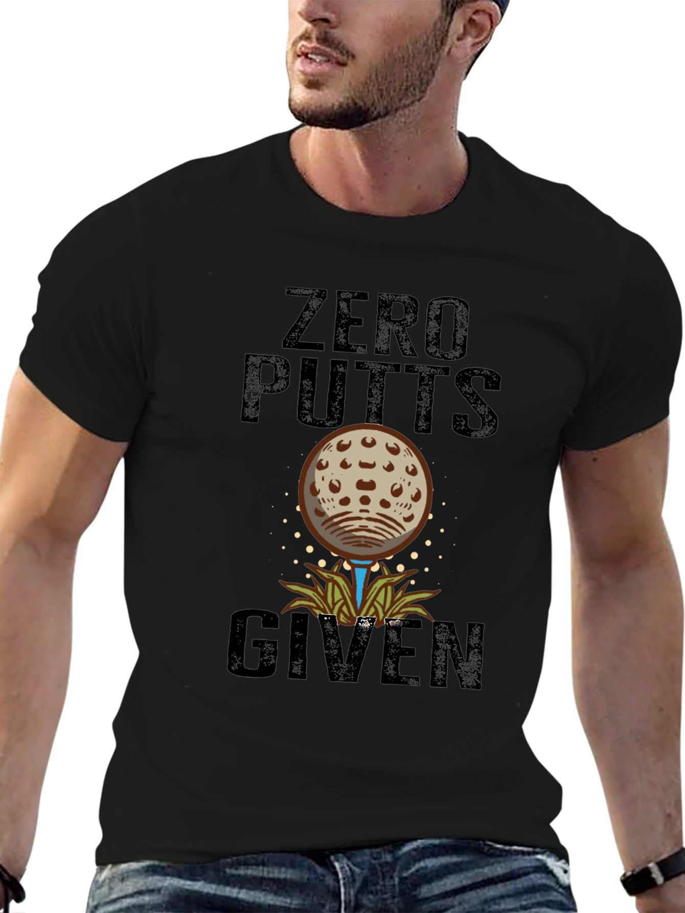 Zero Putts Given Funny Golf T-Shirt