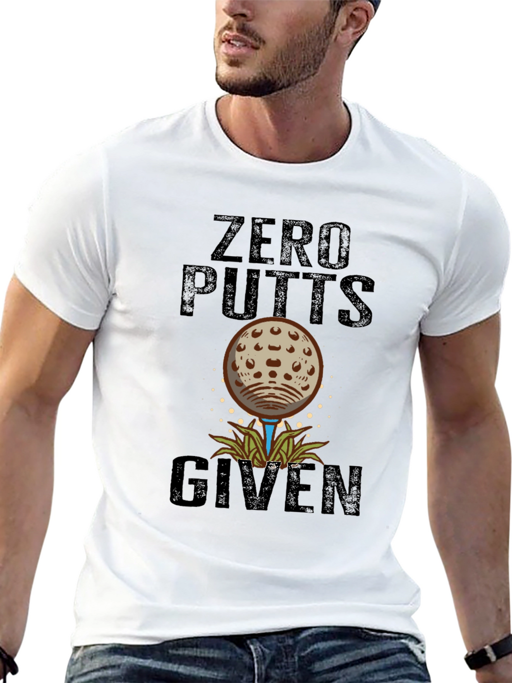 Zero Putts Given Funny Golf T-Shirt