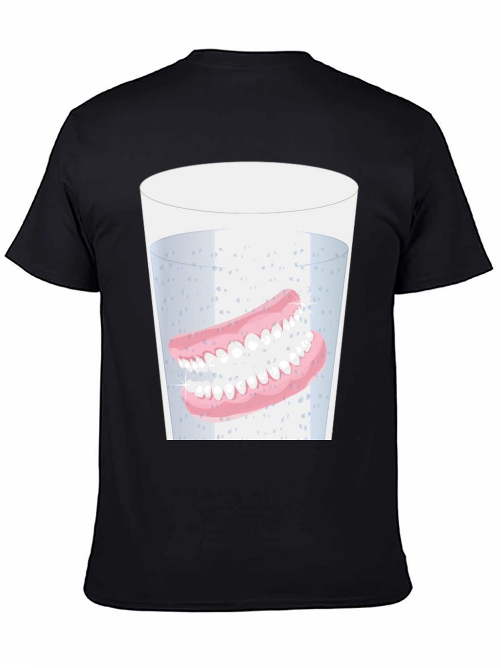 Novelty Dentures in Water Graphic T-Shirt