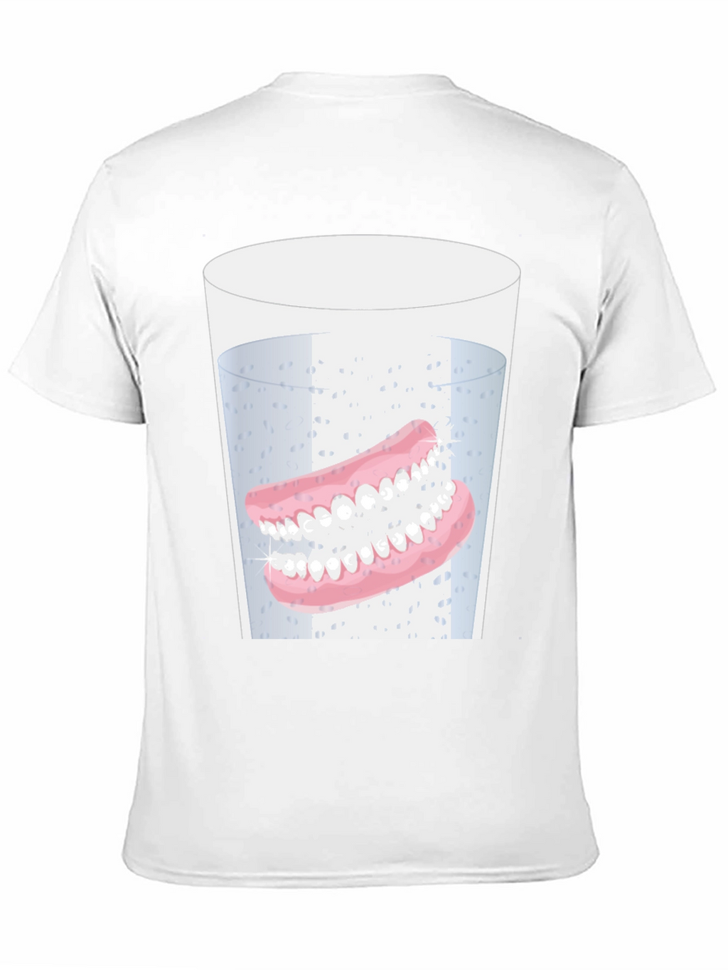 Novelty Dentures in Water Graphic T-Shirt
