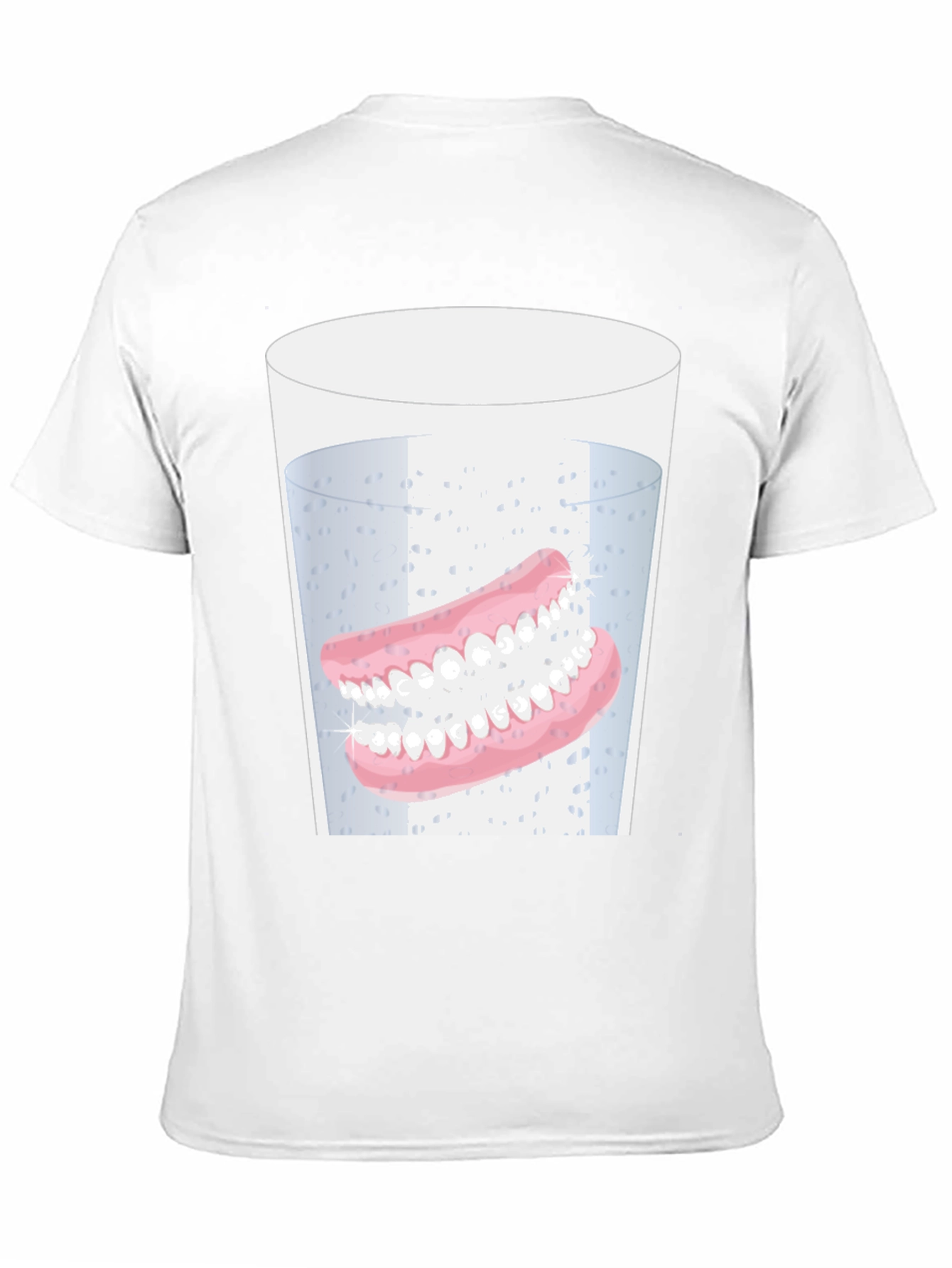 Novelty Dentures in Water Graphic T-Shirt