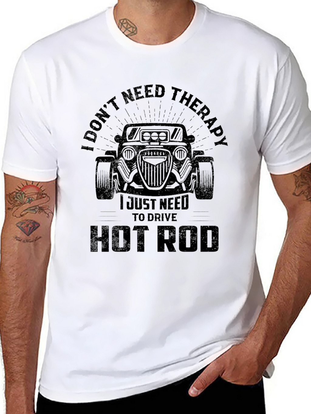 I Dont Need Therapy Hot Rod T-Shirt