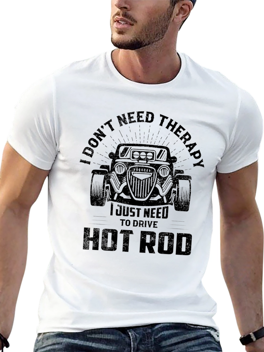 I Dont Need Therapy Hot Rod T-Shirt
