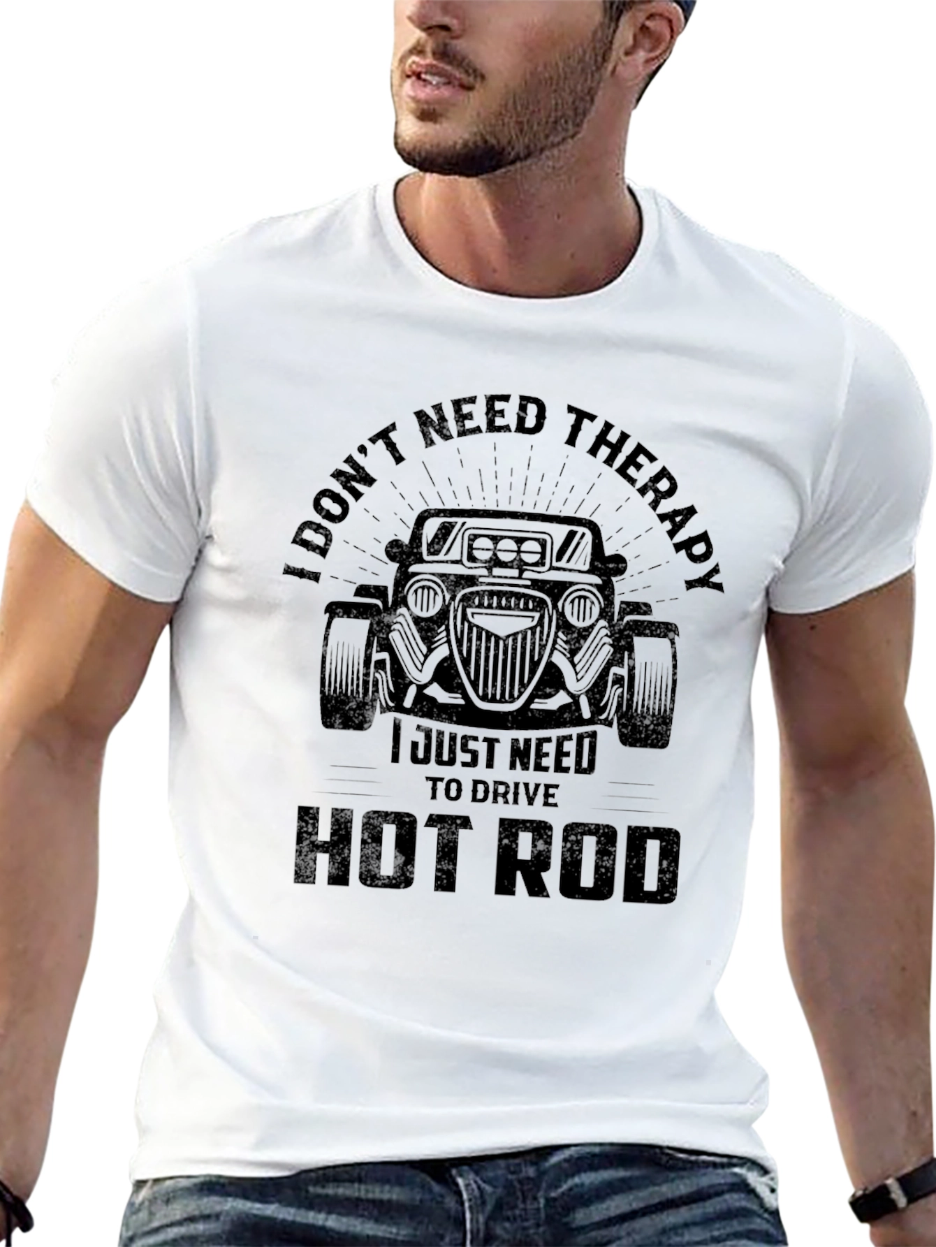 I Dont Need Therapy Hot Rod T-Shirt