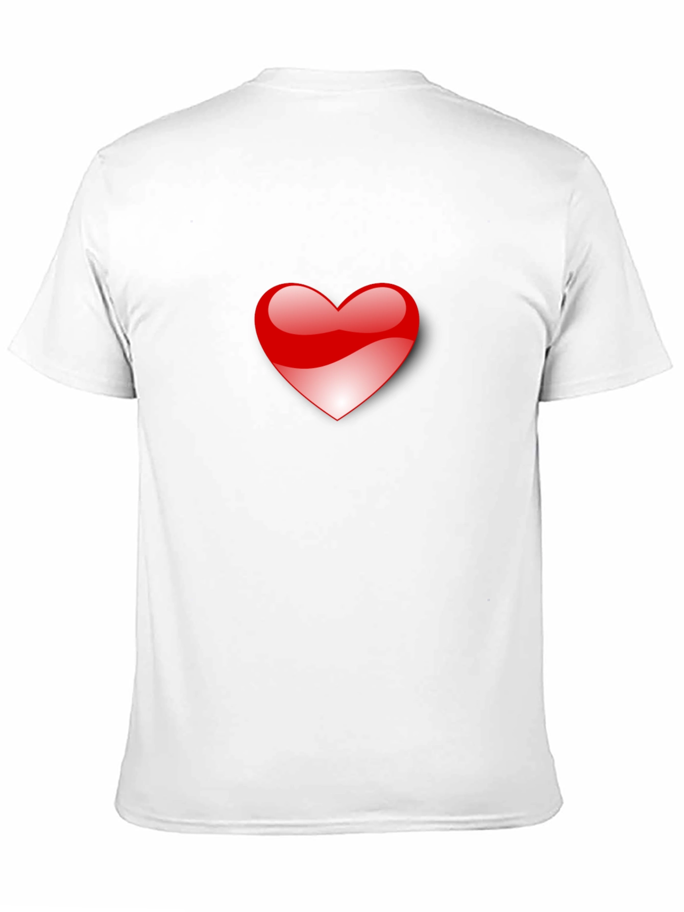 Heart Graphic Black T-Shirt for Men