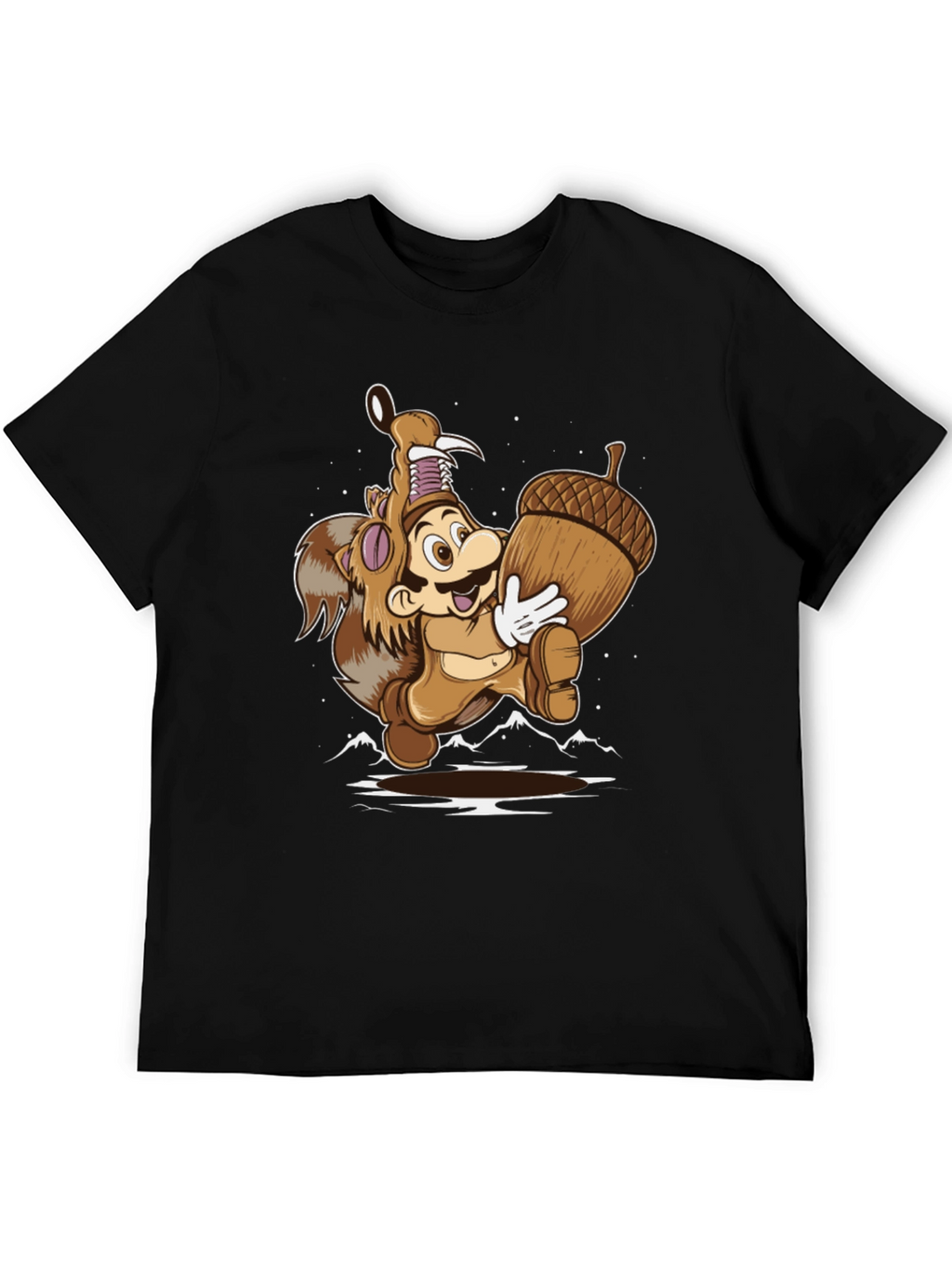 Super Mario Squirrel Suit Graphic Tee