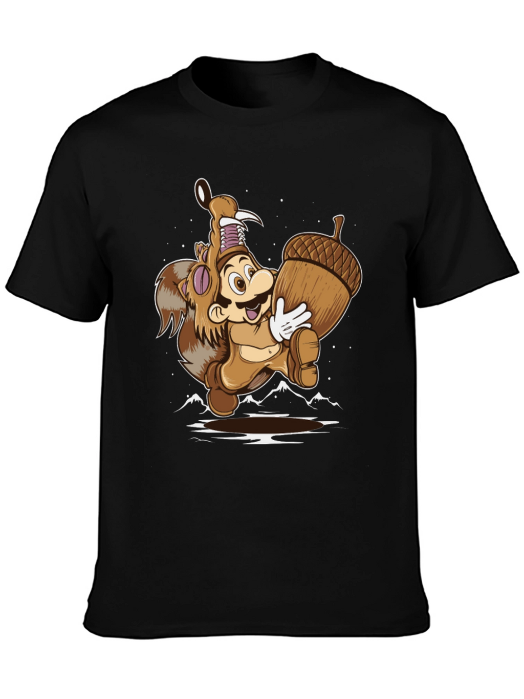 Super Mario Squirrel Suit Graphic Tee