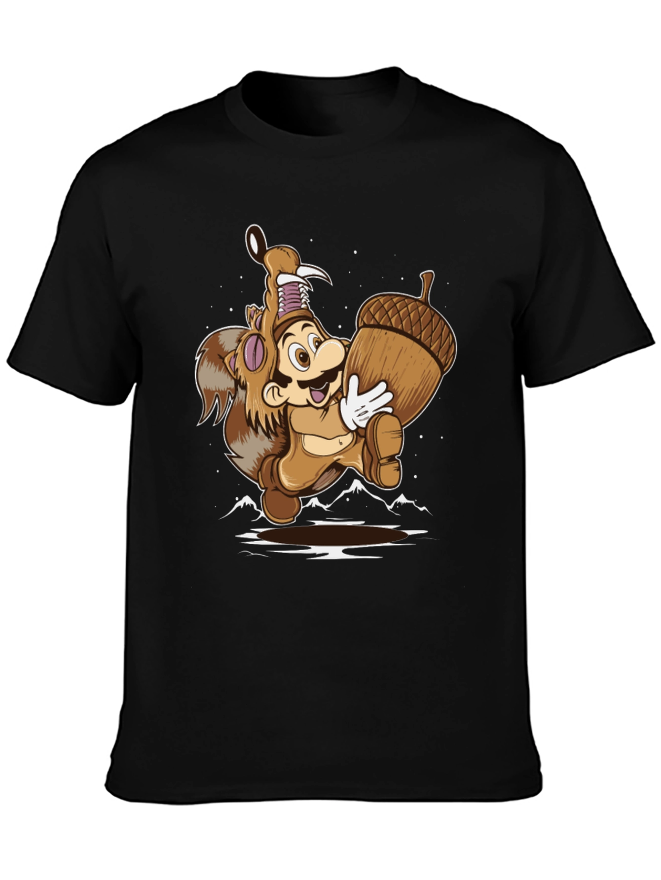 Super Mario Squirrel Suit Graphic Tee
