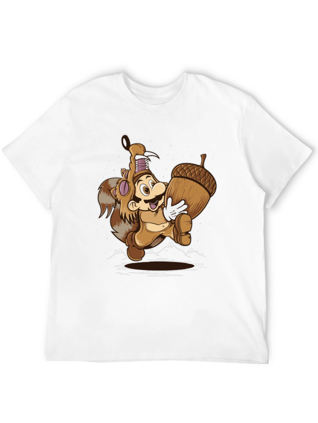 Super Mario Squirrel Suit Graphic Tee