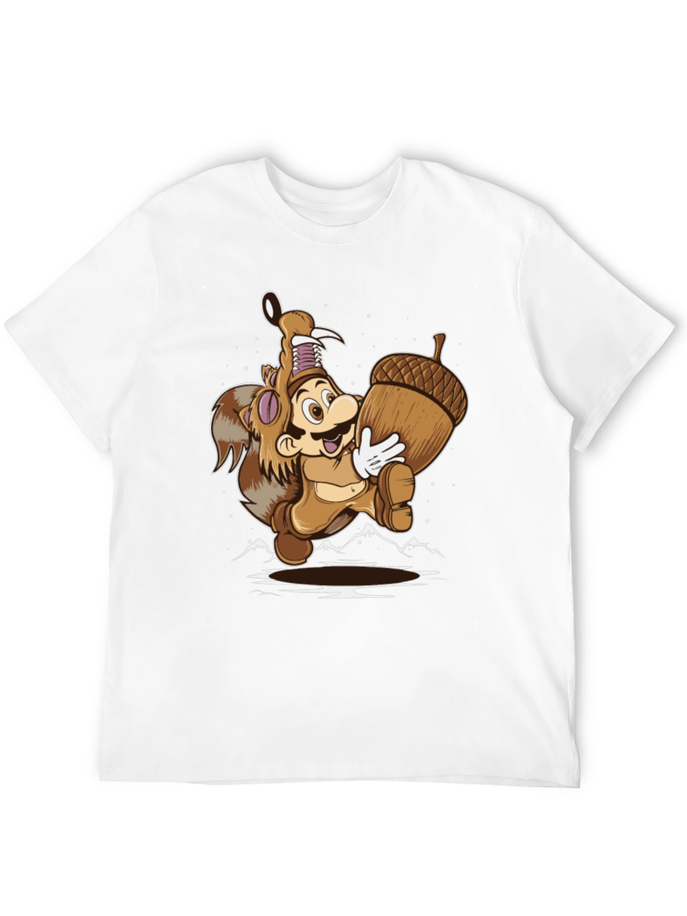 Super Mario Squirrel Suit Graphic Tee