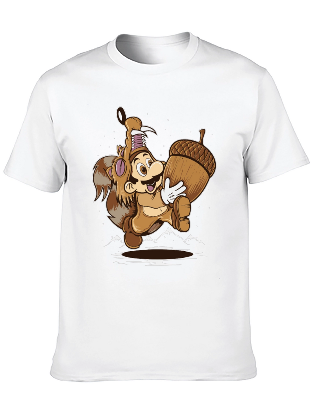 Super Mario Squirrel Suit Graphic Tee