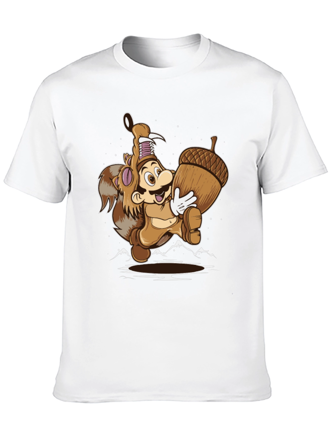 Super Mario Squirrel Suit Graphic Tee