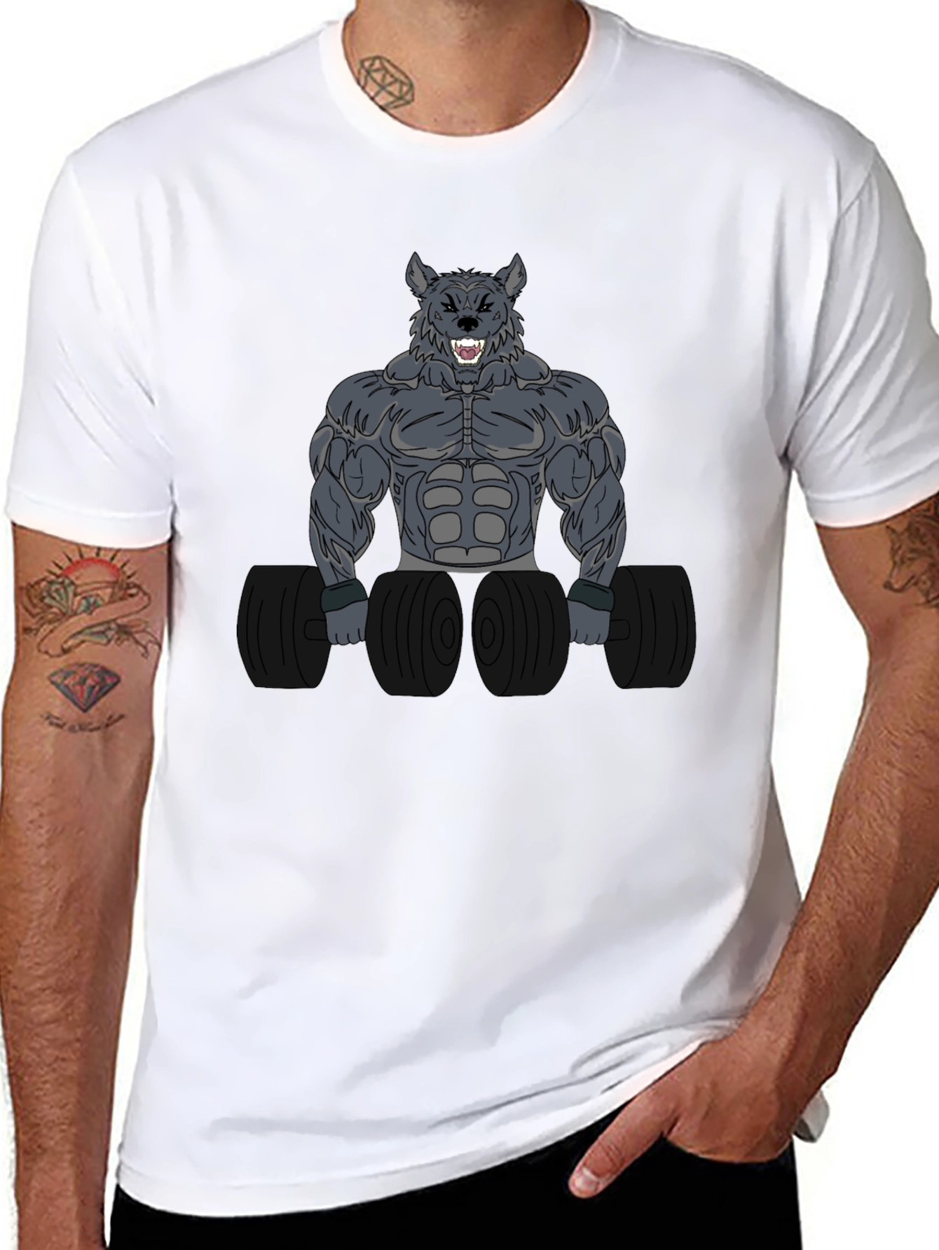 Wolf Gym T-Shirt - Bodybuilding Apparel